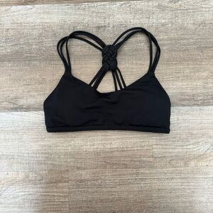 Lululemon Black Strappy Sports Bra